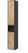 Vicco Majest Armoire de salle de bain – 30,2 x 191,5 cm avec 2 portes Anthracite/Artisan