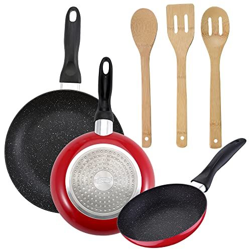 San Ignacio Pannenset - 3 Koekenpannen (16, 20 & 24 cm) - Bamboe Keukengerei