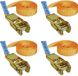 TOOLCRAFT TO-10246095 Ratelspanband 5m x 25mm 250 daN Oranje (4 stuks)