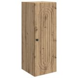 vidaXL Wandkast 33 x 34,5 x 90 cm Bewerkt hout Artisanaal eiken