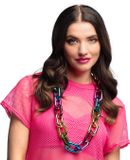 Boland - Schakelketting Regenboog Multi - Volwassenen - Unisex - Danser/danseres