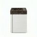 Saniclass Chaci Toiletmeubelset - 40x65cm - 1 deur - 1 kraangat - rechts - fontein dark emporador - mat wit