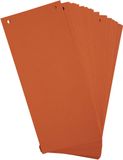 Exacompta FOREVER® Pak van 100 horizontale tabstroken met perforatie 180g - 105x240mm - Oranje - 13465B