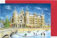 Schweriner Schloss Mini-adventskalender, uitklapkaart met envelop