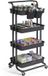 Songmics Trolley – 4 niveaus – Zwart