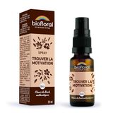 BIOFLORAL - Vind motivatie – BIO DEMETER – spray 20 ml – vertrouwen en energie voor binnen – authentieke Bachbloesems