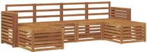 vidaXL Acacia Hout Bank Loungeset 4-zits Naturel