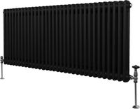 MonsterShop Monster Group BV Traditionele 2 kolom radiator - zwart - 600x1462mm - 6220 btu