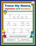 Trace My Name Alphabet and Numbers Workbook for Tadeo