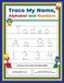 Trace My Name Alphabet and Numbers Workbook for Tadeo