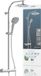 Schütte Madura Fresh Douchesysteem - Regendouche - met Thermostatische Douchekraan - Hartafstand 150 mm - Chroom
