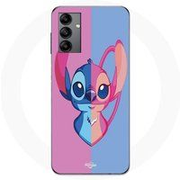 Samsung Hoesje Galaxy A04sstitch en engel blauw en roze