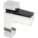 Siso SQUARE Tablette Support à Pince pour Tablettes en Verre et Bois, 4-40 mm d'Épaisseur, Chrome Poli