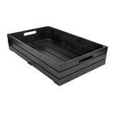 Buffet Gn 1/1 53 x 32,5 x 10 cm, zwart bamboe