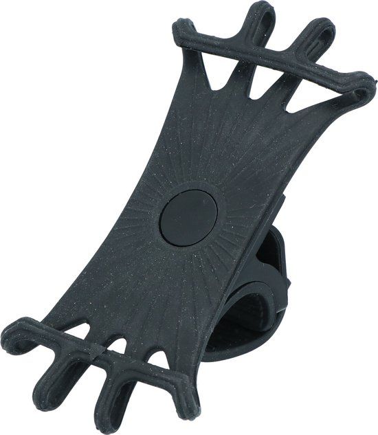 Dresco Telefoonhouder Fiets EZ Fit Zwart - Universeel - Siliconen - Stuur