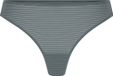 Hunkemöller Dames Lingerie Invisible string Stripe mesh - Grijs - maat S