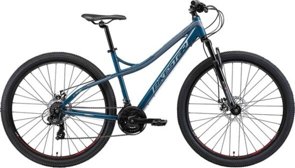 Bikestar 29 inch Hardtail MTB - 21 versnellingen - Blauw / Grijs