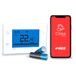 VEMER VE788600 TUO WIFI-batterij - WiFi-thermostaat met slimme batterij - WiFi chronothermostaat smartphone met iOS- en Android-app, compatibel met Google Home Italiaans, wit