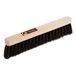 thermohauser Meelbezem van zwart paardenhaar met houten rug, 30 x 3 cm
