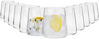 KROSNO GLASS KROSNO | Water Sap Drinkglazen | Set van 12 stuks - 430 ml | Avant-Garde Collectie | Loodvrij Kristalglas | Perfect voor Thuis, Restaurants en Feesten | Vaatwasser Veilig