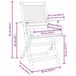 vidaXL - Vouwstoel - 2 stuks - Bruin - Massief acaciahout