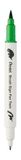 Pentel Brush Sign Pen Twin SESW30C Vezelpen, 2 penseelachtige punten, lichtgroen (1 stuk)