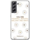 ERT GROUP mobiel telefoonhoesje voor Samsung S21 FE origineel en officieel erkend Babaco patroon Positive vibes 003