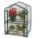 Serre à 2 étages, petite serre à film avec étagères, porte rabattable, 95x69x49 cm. Serre de multiplication, serre, peu encombrante, serre précoce pour balcon, chambre, jardin