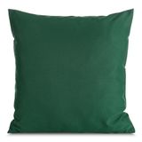 Eurofirany Garden Kussenhoes voor buiten, 1 stuk, waterdicht, voor bankkussens, waterdicht, sierkussen voor de tuin, 45 x 45 cm, donkergroen
