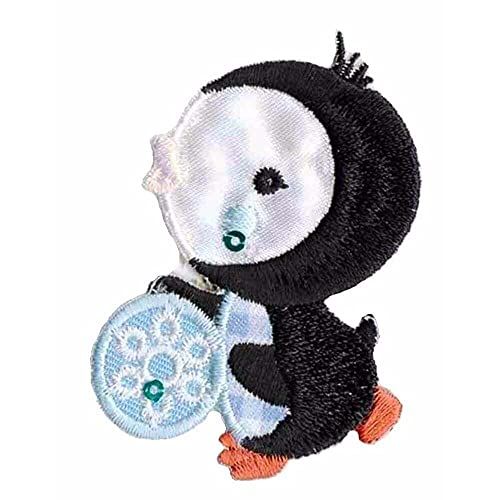 HKM 10233224 applicaties, lichtblauw/zwart, één maat