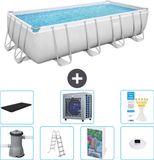 Bestway Rechthoekig Power Steel Zwembad - 488 x 244 x 122 cm - Grijs