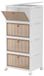 Boîtes de rangement avec couvercle, lot de 4, 28 litres, plastique, empilables