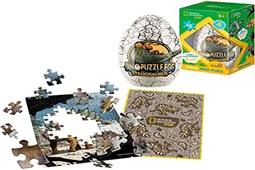 Party town National Geographic omkeerbare dinosaurus-puzzel, Stegosaurus puzzel, 5 jaar, dinosaurus-ei, kinderpuzzel, dinosaurus-puzzel