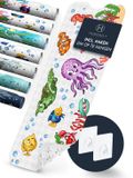 HOMERELLA Badmat antislip voor kinderen - 100x40cm - 100% BPA-vrij - Inclusief 2x ophanging - Schimmelbestendig & machine wasbaar