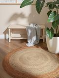 Hanse Home Jutta Jutetetapijt, natuurlijk woonkamertapijt, rond, van 100% jute, handgeweven, robuust en onderhoudsvriendelijk, modern, boho-tapijt van natuurlijke vezels, natuurlijk ivoorgoud