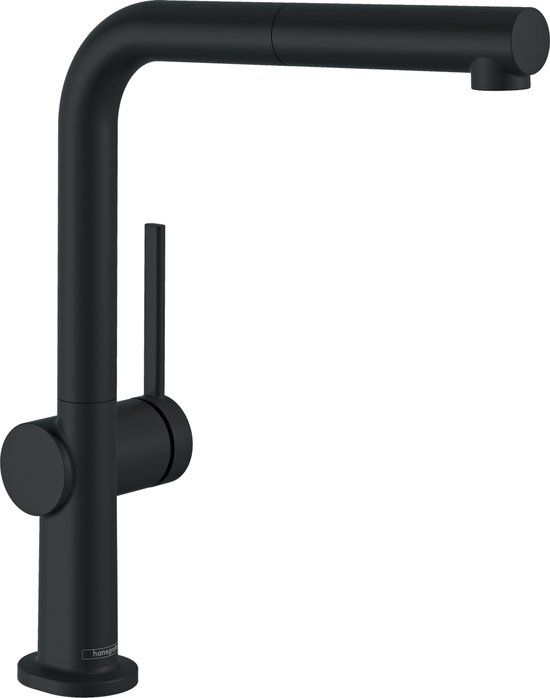 Hansgrohe Talis M54 Keukenmengkraan - Zwart Mat - Uittrekbare uitloop