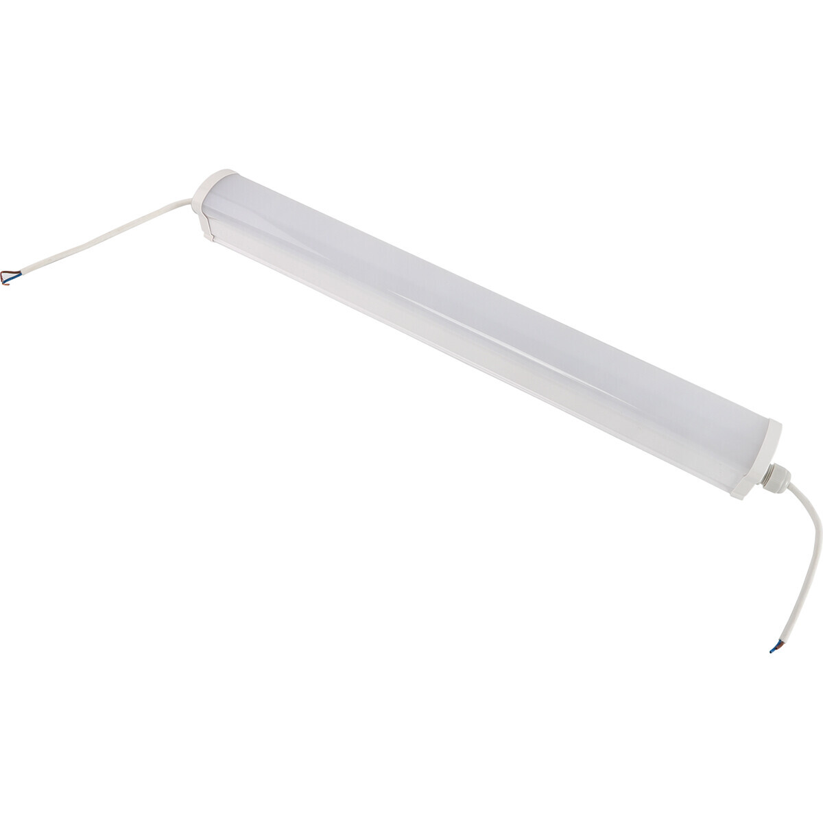 BES LED LED Balk - Aigi Haras - 20W - Waterdicht IP65 - Helder/Koud Wit 6500K - Mat Wit - Kunststof - 60cm