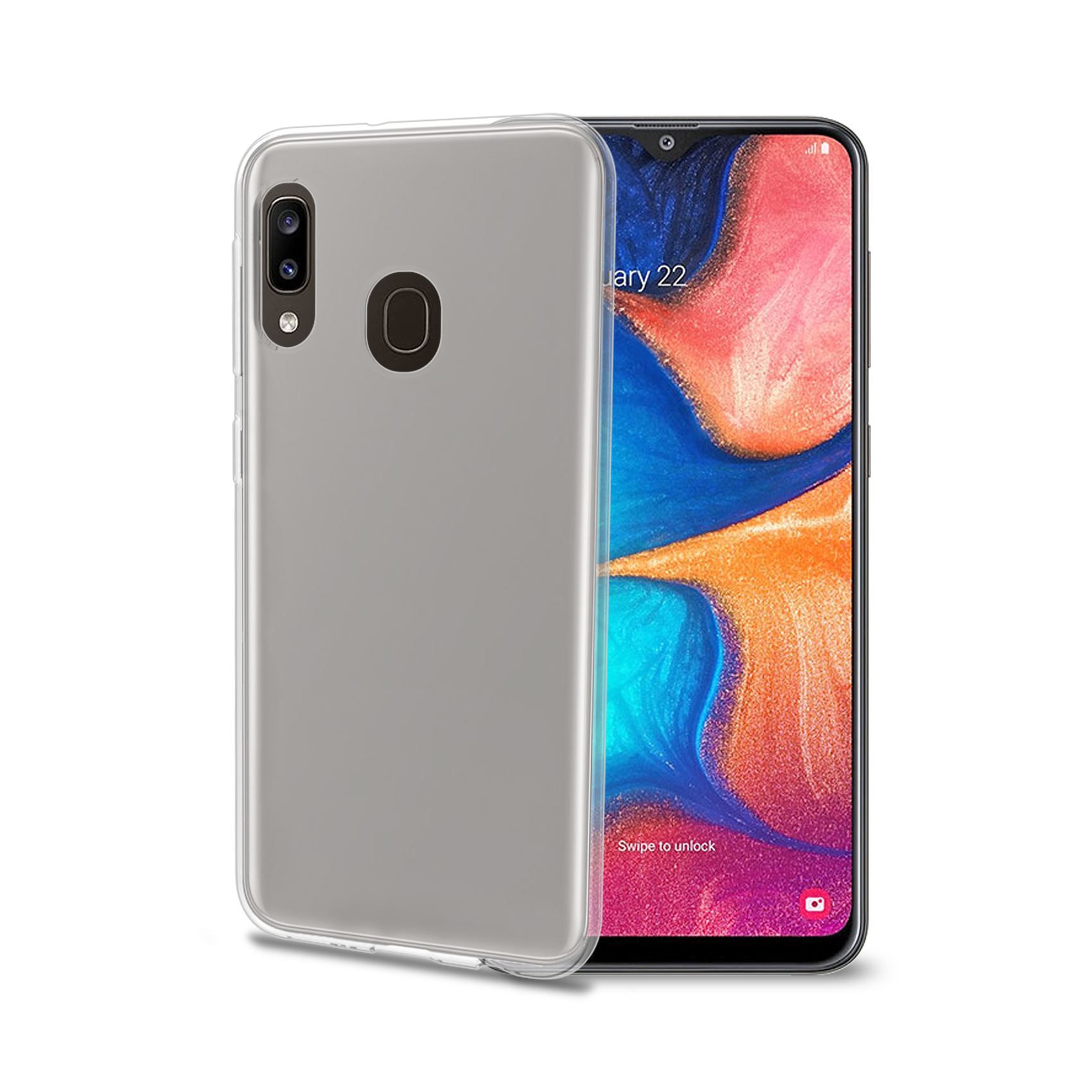 Celly Gelskin - Back Cover - Samsung Galaxy A20e - Transparant