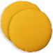 vidaXL Taie d'oreiller 2 pièces Jaune clair Coton satiné Ø 50 cm