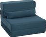 HOMCOM Chaise de sol Bleu