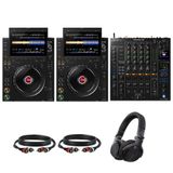 AlphaTheta CDJ-3000X DJ Mediaspelers Starterset met Pioneer DJ DJM-A9 mixer