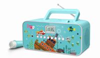 Muse M-29KB Draagbare Radio/CD/MP3 speler met microfoon - Blauw