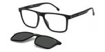 Carrera CA8061/CS NOIR GRIS NOIR/GRIS PLIANT CLIP ON 55/17/145 Lunettes de soleil pour hommes Lunettes de soleil