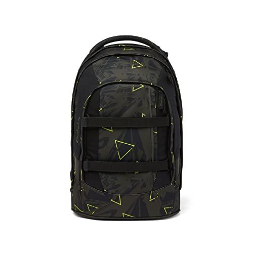 Satch Uniseks kinderrugzak schooltas Geo Storm - Olive