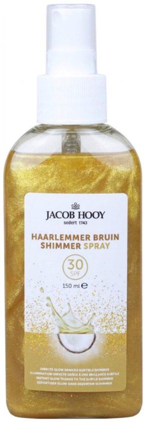 Jacob Hooy Haarlemmer bruin Shimmer Spray SPF30