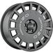 OZ RALLY RACING dark graphit + silver lettering 8.0Jx17 5x100 ET35