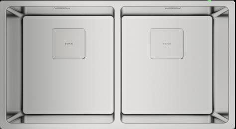 Teka Flex Linea RS15 2C 740 - Spoelbak - Roestvrijstaal - 74 cm