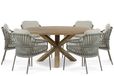 4 Seasons Outdoor Capalbio/Sand City 160 cm dining tuinset 7-delig