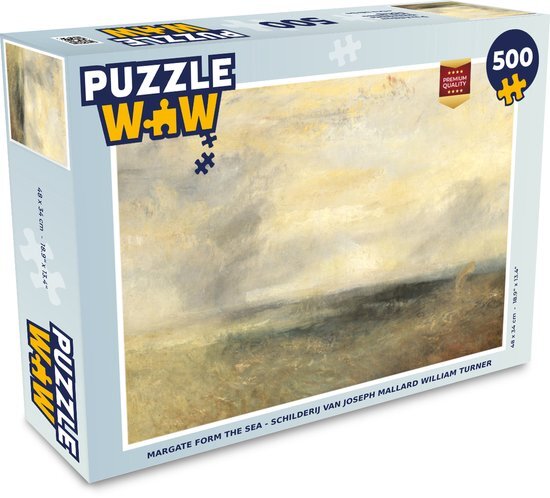 MuchoWow Puzzel Margate Form the Sea - Schilderij van Joseph Mallard William Turner - Legpuzzel - Puzzel 500 stukjes