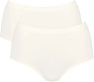 Sloggi GO Sense Highwaist 2P Dames Onderbroek - WIT